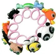 [MOBUTOFU] 12pcs Moving Eye Toys for Kids Toddlers Creative Jewelry Accessory Simulation Animal Rings Toys Random Style