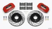 Wilwood DPHA Front Caliper & Rotor Kit Drill Red Fits Honda/Acura w/62mm Rotor