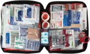 First Aid Only Outdoor Kit Gauzes Bandages Burns Stings Wound Tape Pain Relief