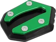 Lift Stand Kickstand Extension Plate W800 W650 W400 Foot Side Stand Enlarger Pad Fit for Kawasaki W 800 650 400 2019-2023 Stand Pad(Green)