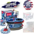 Spin Mop & Bucket System Microfiber Refill for Hard Floors Efficient Cleaning
