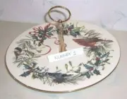 NEW Lenox WINTER GREETINGS CHRISTMASHoliday 8" Tidbit Tray / Handled PLATE