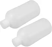 ELAYARD 2Pcs Narrow Mouth Plastic Bottles Graduated Vial Sealing for Safe Storage of Liquids for Laboratories and Home Use