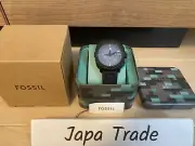 Minecraft x Fossil LE1205 Deep Slate Chronograph Watch 44mm Black In Box 2025