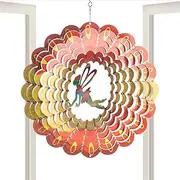 Wind Spinners Clearance - Wind Sculptures & Spinners,Iron Sculptures Yard Windmill with Angel Art 3D Lawn Decor for Window & Mom