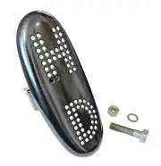 WR 1938 "H-D" Holes Exhaust HEAT SHIELD BOOT GUARD for Harley Big Twins & Racers
