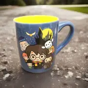 Harry Potter Characters Ceramic Mug Coffee Animated by Silver Buffalo 14 Oz NWOT
