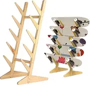 Skateboard Racks Floor Stand, 5-Layer Holder,Sboard Storage Rack Wooden Display Rack,Longboard Deck Freestanding Sboard
