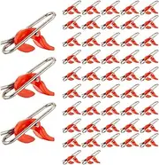 Ｂｅｓｇａ 50Pcs Impact Bait Clips Release Hook Connector Fishing Clips Fishing Rigs Bait Release Clips