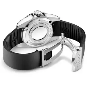 TITONI 梅花錶 Baby Seascoper 300 天文台認證陶瓷圈機械錶-黑 83300 S-BK-R-702