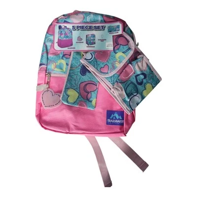 Trailmaker Classic Lightweight Backpack School Bookbag Pencil Holder, Lunch Bag
