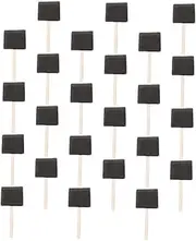 DIY Drawing Sponge Brush Set 24pcs Wood Handle for Staining Graffiti Art Projects