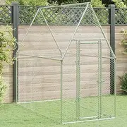 VRAXO Chicken Cage Silver 200x100x190 cm Galvanised Steel -17.15KG,172550