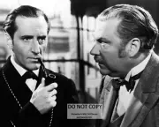BASIL RATHBONE NIGEL BRUCE THE ADVENTURES OF SHERLOCK HOLMES 8X10 PHOTO (MW-023)