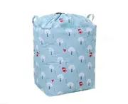 0108 2Pcs Home Clothing Quilt Storage Bag Clothing Dust Belt Pocket