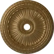 Ekena Millwork Ceiling Moulding 2-1/2" x 35-1/8" Polyurethane Viceroy Pale Gold