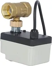 Normally Closed Motorized Ball Valve, Brass Body, IP54 Protection, 3/4in DN20, Suitable for Hot/Cold Water, 50% Ethylene Glycol Solution, DC12-24V Power Supply