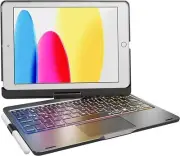 Touchpad Backlit Keyboard Case Cover With Rotate For iPad 7/8th/9th Gen 10.2" AU