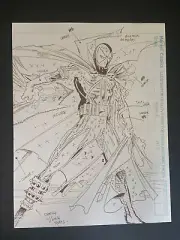 Spawn Sketch Pinup Image Comic Book Poster 8.5x11.5 Todd McFarlane