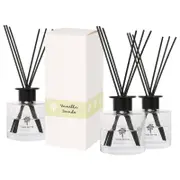Nicola Spring Glass Reed Diffusers - 200ml - Vanilla Sands - Pack of 3