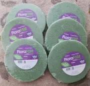 FLORACRAFT FloraFom Green #9 Disc Floral Design 8 3/4" diameter 1 1/32" thick