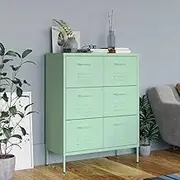 Drawer Cabinet Mint 80x35x101.5 cm Steel,Storage Cabinets & Lockers 28.2KG-336149