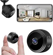 Mini Camera, 1080P HD WiFi Indoor Security Camera Live Streaming Mobile App for Indoor WiFi Camera with Motion Detector for Home Office Security