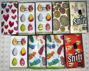 NEW Set of 9 Pkgs Paper Hankies Tissues Valentines/Easter/Summer CASPARI & Sniff