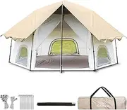 [Chihee] Camping Tents Pop-Up Stand-up Tent, Family Cabin Tent with Awning Porch 3-Person Outdoor Shelter with Screen Room Large Capacity, Waterproof and Windproof, Easy Setup,Traveling Hiking Picnic