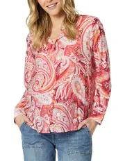[Gordon Smith] Paisley Shirt in Red Multi