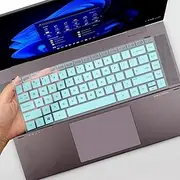 i-Tensodo Keyboard Cover for HP Envy 15 x360 15.6" Laptop, HP Envy 16 16t, 15.6" x 10.9" (approx.), US Layout, OHotBlue, Silicone, Stain-Resistant