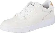 [Tommy Hilfiger] Men's Cupsole Basketball Leather Sneaker, Whisper White, EU 46/US 12