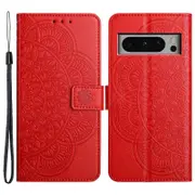 For Google Pixel 8 Pro Case Flower Shockproof Leather Phone Cover Wallet Card Slots