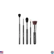 5-Piece Makeup Brush Set for Foundation, Highlighter, Eyeshadow & Blending