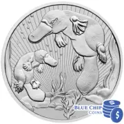 2021 $2 Mother & Baby Platypus 2oz Silver Bullion Coin in Plastic Pouch