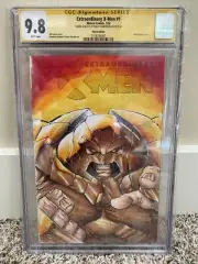 EXTRAORDINARY X-Men #1 Juggernaut! Marvel Sketch 1/1 Graded 9.8 Shelby Robertson
