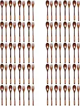 Binxind 80 Pcs Wooden 9 InchJapanese Spoon Fork Set Kitchen Tableware Natural Wood Cutlery Wooden Dinner Cutlery Set
