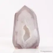 464g106mm Druzy Agate Geode Tower Point Natural Crystal Polished Quartz Healing