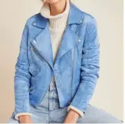 BLANKNYC Elliott Moto Jacket Slate Boho Peasant Hipster Hippie Art Deco Jacket
