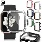 Fr Apple Watch Series 7 6 5 40/41/44/45mm Full Screen Protector Bling Case Cover