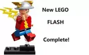 New LEGO Super Hero Vintage Comic FLASH Costume Complete Helmet Stand Bolts