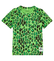 [Mini Rodini] Mini Rodini Leopard-print cotton jersey T-shirt Y 2/3 green
