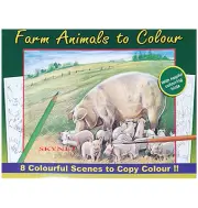 FARM ANIMALS QUALITY ARTIST COLOUR THERAPY COLOURING BOOK SUITABLE FOR ALL AGES