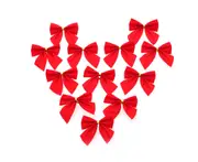 12 PCS Tree Bows Mini Christmas Ribbon Bows for Christmas Tree Presents Decorations