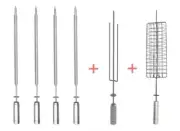 Skewers Kit With Gear 4 Sword 1 Trident 1 Grill BBQ Itagrill