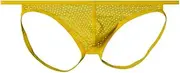 [Generic] Men's Underpant Thin Quick-Drying Low Waisted Thong Pouch Supporter Hip Lift Stretch Soft Bikini Underwear