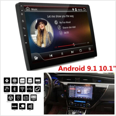 10.1" 2Din Android 9.1 Quad-core 2+32G Car Stereo GPS Wifi BT DAB 3G 4G DVR DAB (for: Audi)