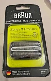 Braun Series 3 Shaver Cassette Black 32B Razor Shaving Parts Replacement