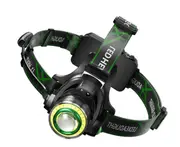 JunChang C69 LED Strong Headlight Outdoor Induction Zoom Light COB Light Emergency Light for Camping Hiking Mountaineering