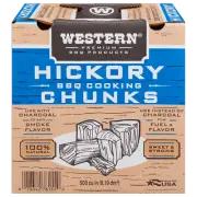 Western Premium BBQ Hickory BBQ Cooking Chunks, 500 Cubic inches